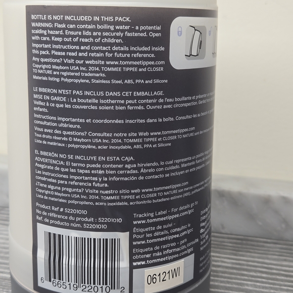 Tommee Tippee Travel Bottle & Food Warmer Thermal Insulated Closer to Nature NEW - Picture 10 of 12